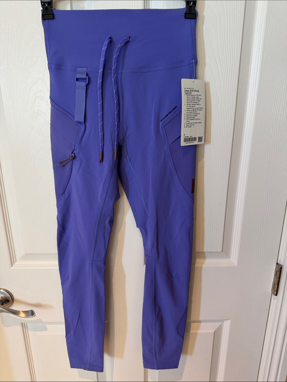 Lululemon size 4 cargo hiking Active High-Rise Purple Performance Leggings